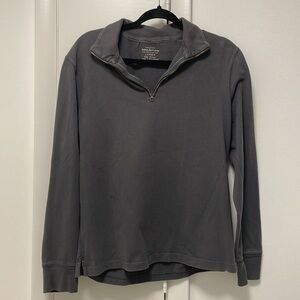 J. Crew Mens Gray Quarter Zip Small